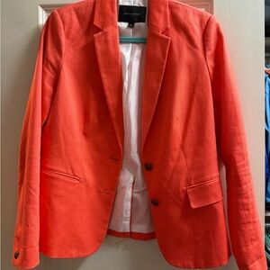Banana Republic Women's Bright Orange Blazer